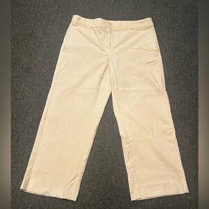 Banana Republic Cream Straight Leg Corduroy Pants